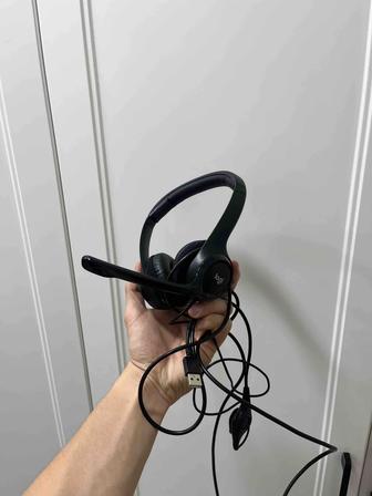 Гарнитура Logitech (USB) с микрофоном, оригинал