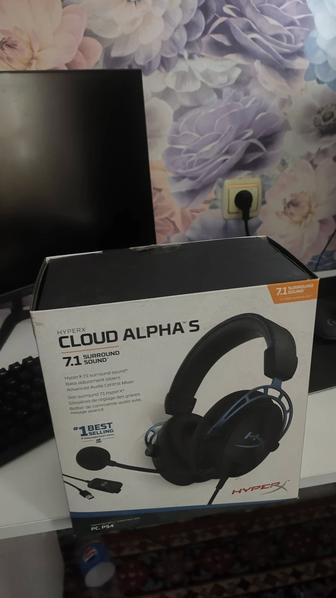 Продам новые игровые наушники от Hyper X Cloud Alpha S