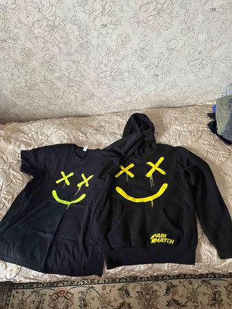 Продам толстовку и футболку PariMatch (ПариМатч)