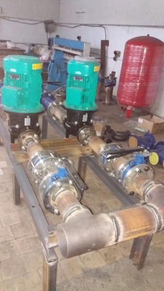 Монтаж систем отопления водопровода и канализации.