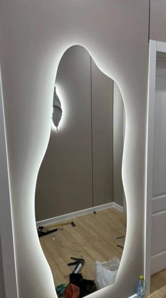 зеркало настенное с подсветкой в трех оттенках 65х170