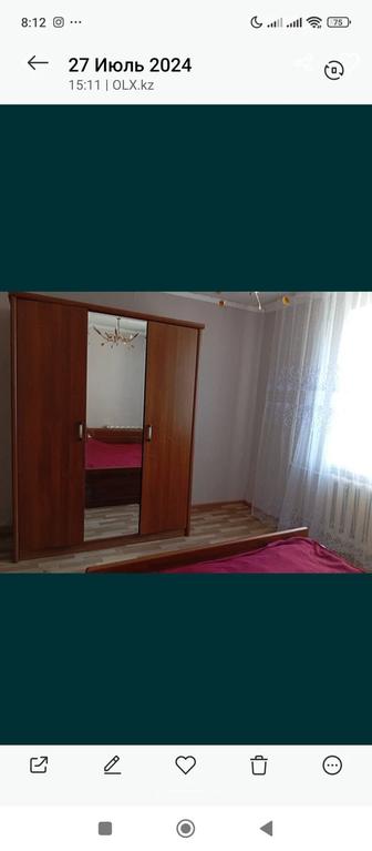 Продается шкаф с кроватью в среднем состоянии.