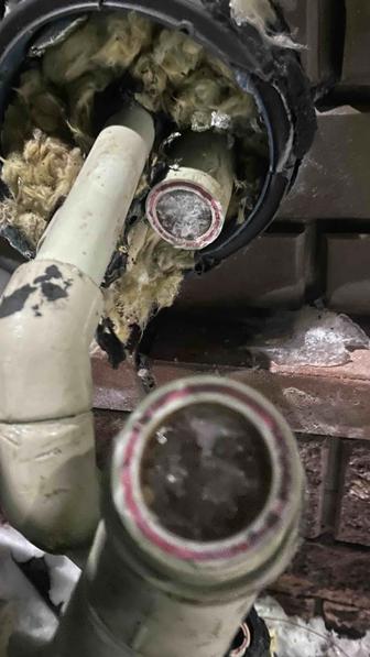 Разморозка отогрев труб паром канализаций под землей