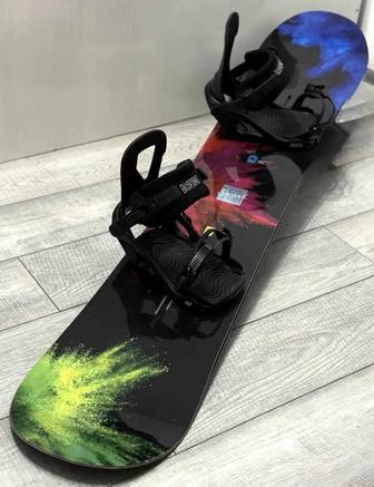 Продам сноуборд с креплениями в отличном состоянии