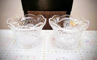 Две салатницы хрустальные неиспользованные