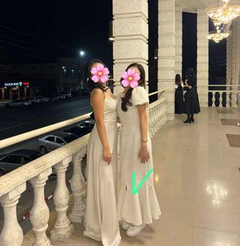 Вечернее белое платье