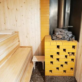 Уютная баня на дровах для семейных.