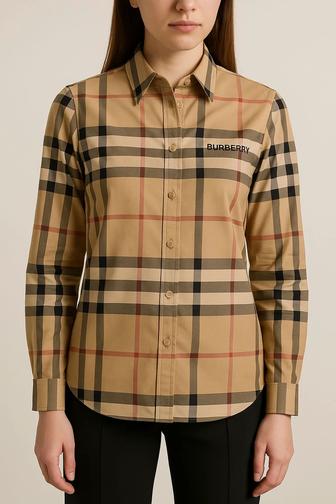 Рубашка burberry брендовая женская