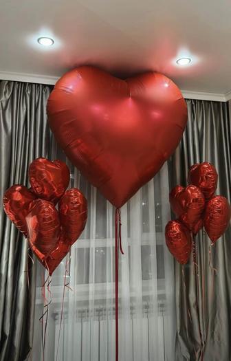 Шары сердечки