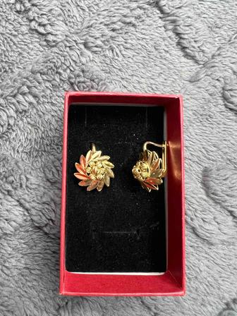 Золото серьги