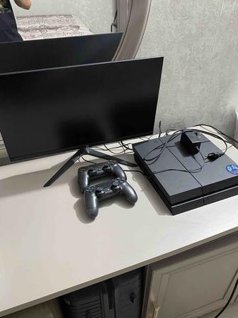 Продам ps4 1tb с монитором,можно обмен на айфон