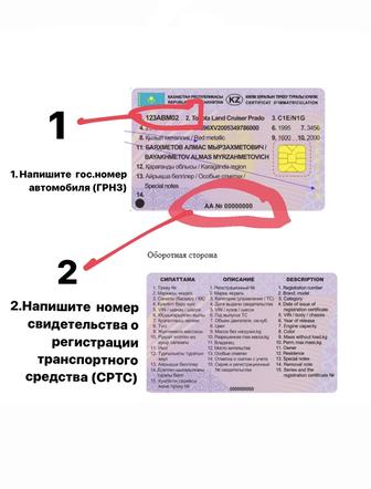 Проверка авто Дата первичной поставки на учёт Рк