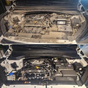 Мойка двигателя паром