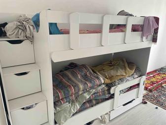 Двухъярусная кровать Астрид мебель Каприз 22, 80x180 см