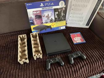 PlayStation 4 Slim 1Tb Фифа 20 2 джойстика Полный комплект пс ps Сонька