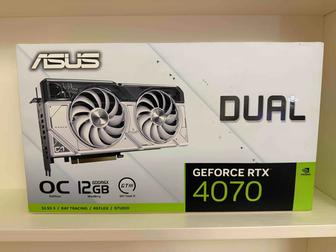 Видеокарта ASUS GeForce RTX 4070 Dual White OC Edition