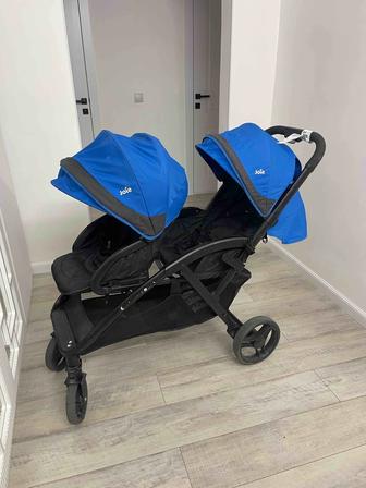 Коляска для двойни погодок прогулочная Joie Evalite Duo