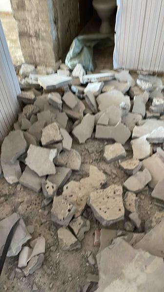 демонтаж стен полов и тд