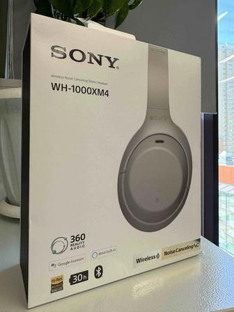 Наушники Sony WH-1000XM4 в цвете Platinum Silver с гарантией