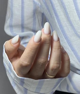 Маникюр с покрытием, укрепление