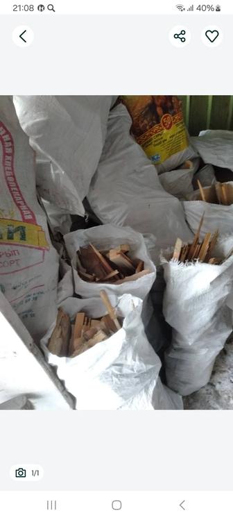 Дрова в мешках