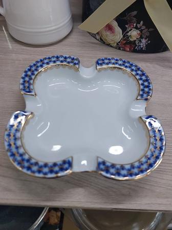 Тарелочка кобальтовая сетка ЛФЗ