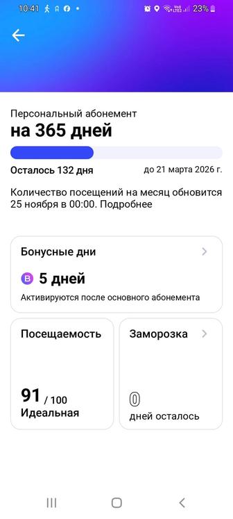 Продам абонемент 1fit