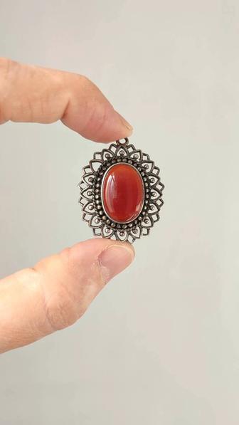 Сердолик серебро