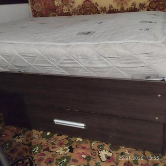 Срочно Продам кровать. 2-х спальная. Б.у. с матрасом