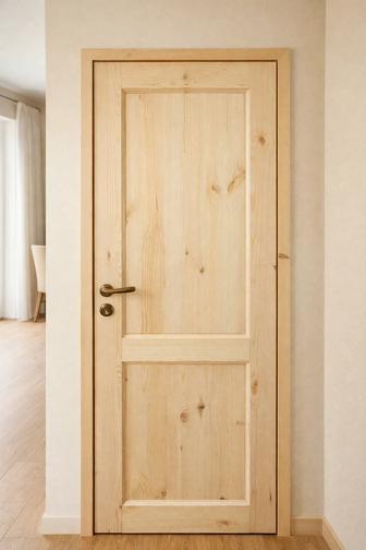 Деревянная филенчатая дверь. Межкомнатная дверь. Дверь для бани.