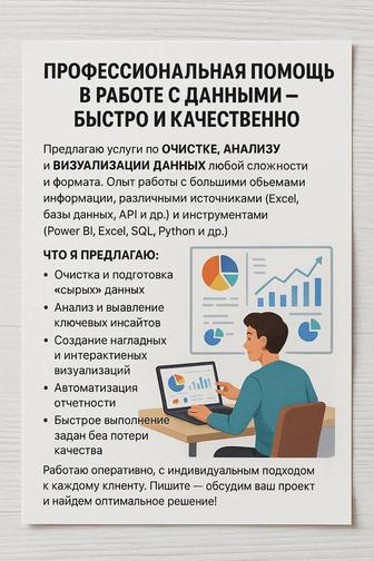 Профессиональная помощь в работе с данными быстро и качественно