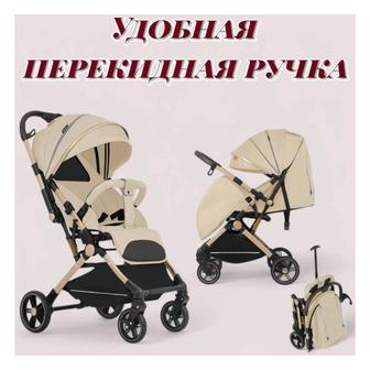 Коляска прогулочная PEGAS EverFlo-518m, бежевый.