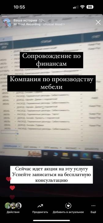 Услуги Финансиста, управленческий отчет, фин. учет, финмодель, бизнес-план