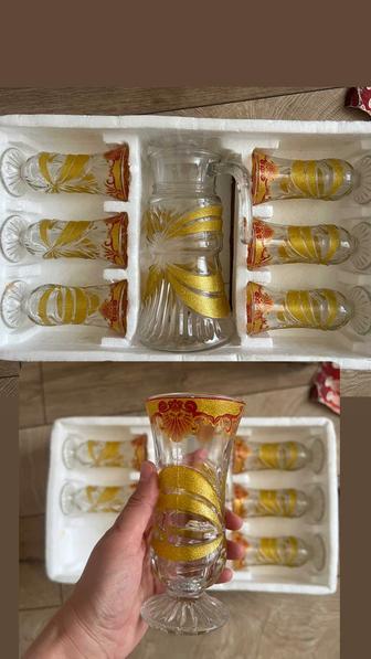 Стаканы с кувшином б/у в отличном состоянии