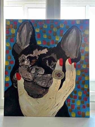 Продам картину 80х80 акрилом на холсте