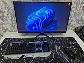 Мощный игровой ПК монитор 24.5 XTREON клавиатура и мышь в подарок