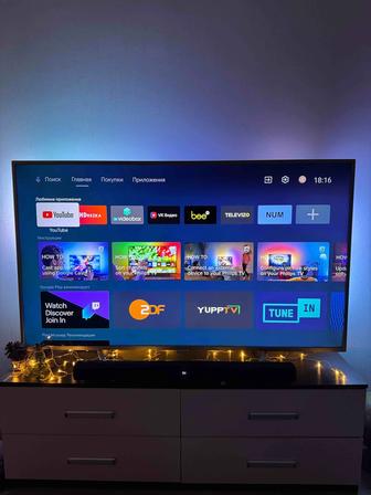 Телевизор LED Phillips 65PUS6412, 65 диагональ, 4k ultra hd, smart tv, WiFi