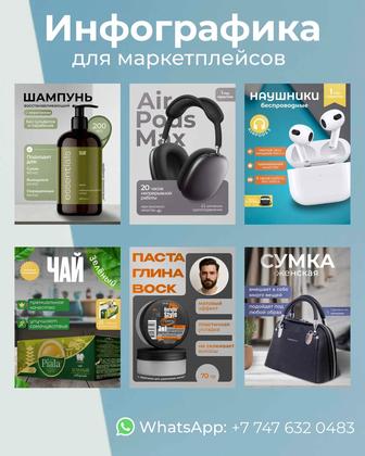 Услуги инфографики / дизайн карточек товаров