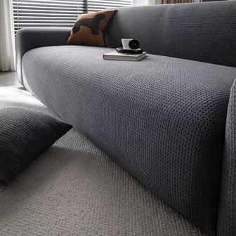 Чехол на диван жаккардовый, эластичный, скандинавский стиль, новый