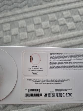 Продам apple watch  6 40mm gold pink