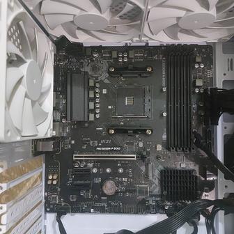 Системный блок AM4, MSI B550M, DeepCool FP500, белый корпус, 6x120мм винт-в