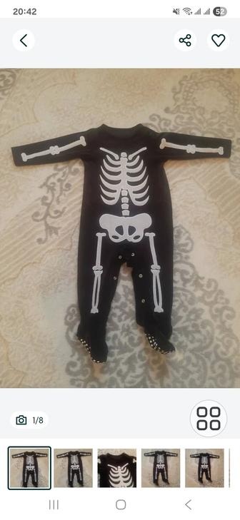 Продам детский костюм скелета