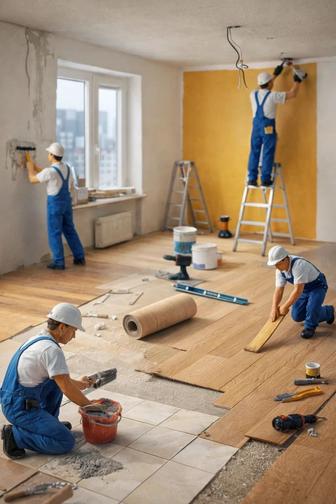 Ремонт квартир под ключ в Астане. Контроль, договор, результат