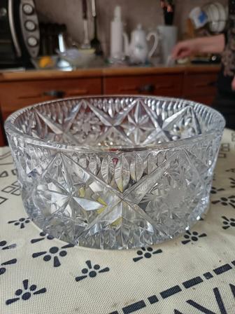 Салатница хрустальная