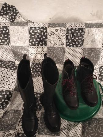 Продам сапоги кожаные женские