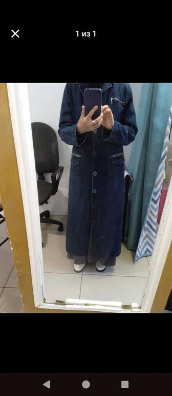 Джинсовый плащ