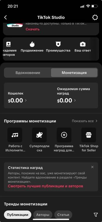 Монетизация тик така