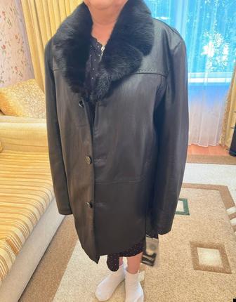 Новая зимняя куртка мужская воротник норка
