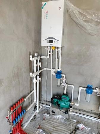 Сантехника Отопление Ремонт печки настенный котел напольный печь