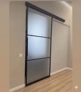 Дверь межкомнатная каленое стекло